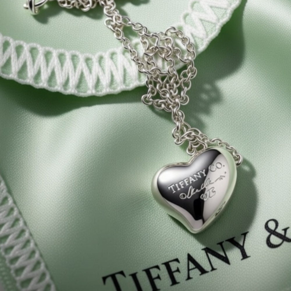 Tiffany & Co. Silver Heart Pendant Necklace